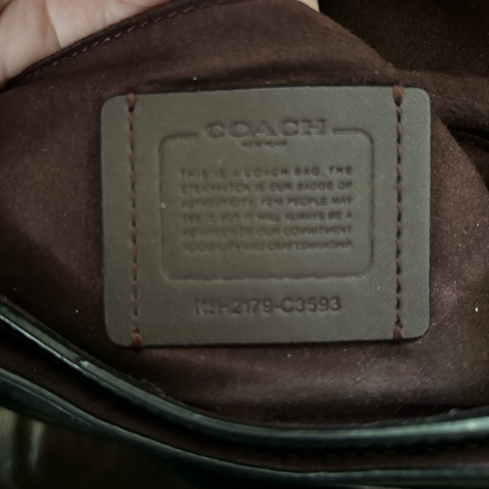 Coach Black Saddle Bag - Picture 7 of 7